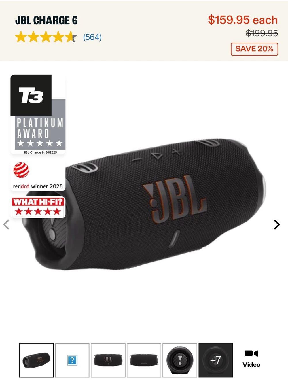 jbl charge 6 brand new